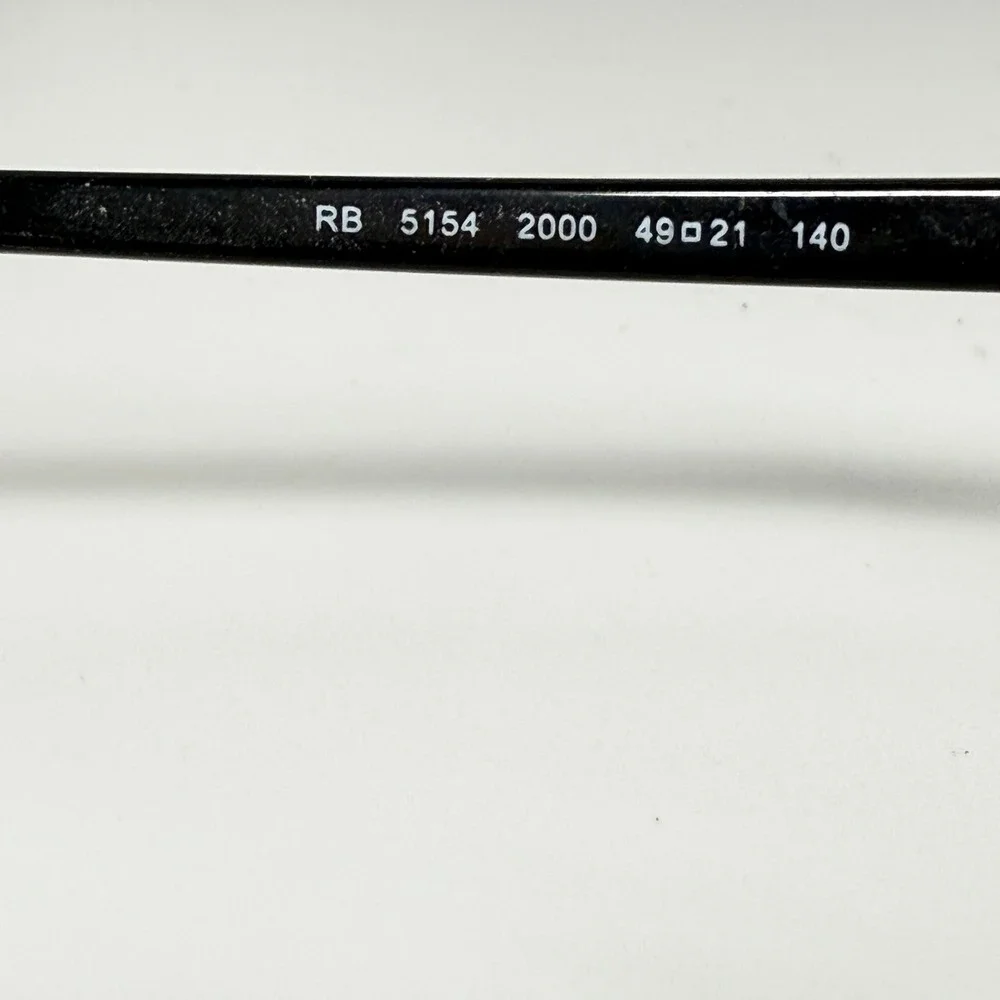Ray-Ban Clubmaster Eyeglasses Black Silver RB 5154 2000 49-21 140 Frames 22375 - Picture 5 of 7